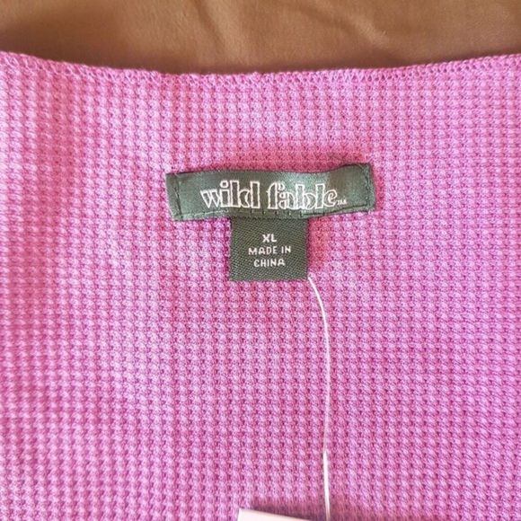 Target Wild Fable Womens Blouse Pleated Boho Top Sz XL Short Sleeves Soft Girl - Picture 8 of 12
